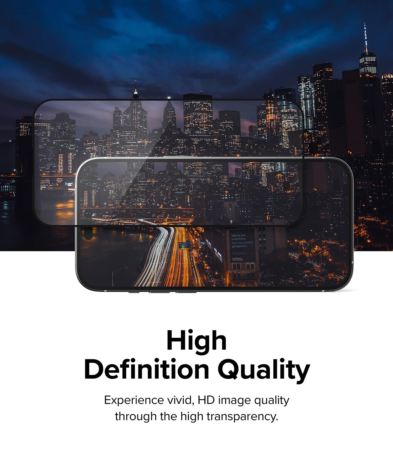 Ringke Full Cover Glass Vetro iPhone 14 Pro Max 9H