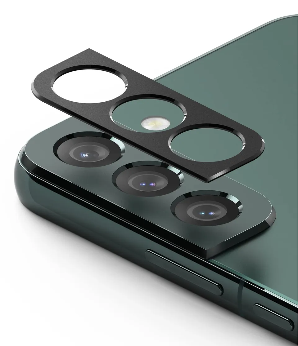 Ringke Camera Styling Protezione Fotocamera Galaxy S22 Nero Alluminio