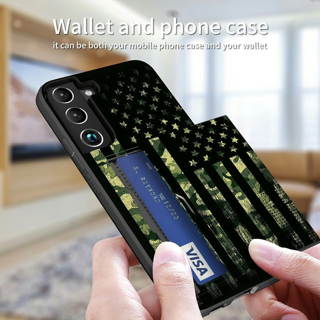 Redpepper Galaxy S25 Cover Portacarte Mimetica Bandiera