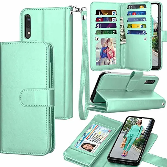 Redpepper Galaxy A70 Custodia Wallet Turchese Staccabile