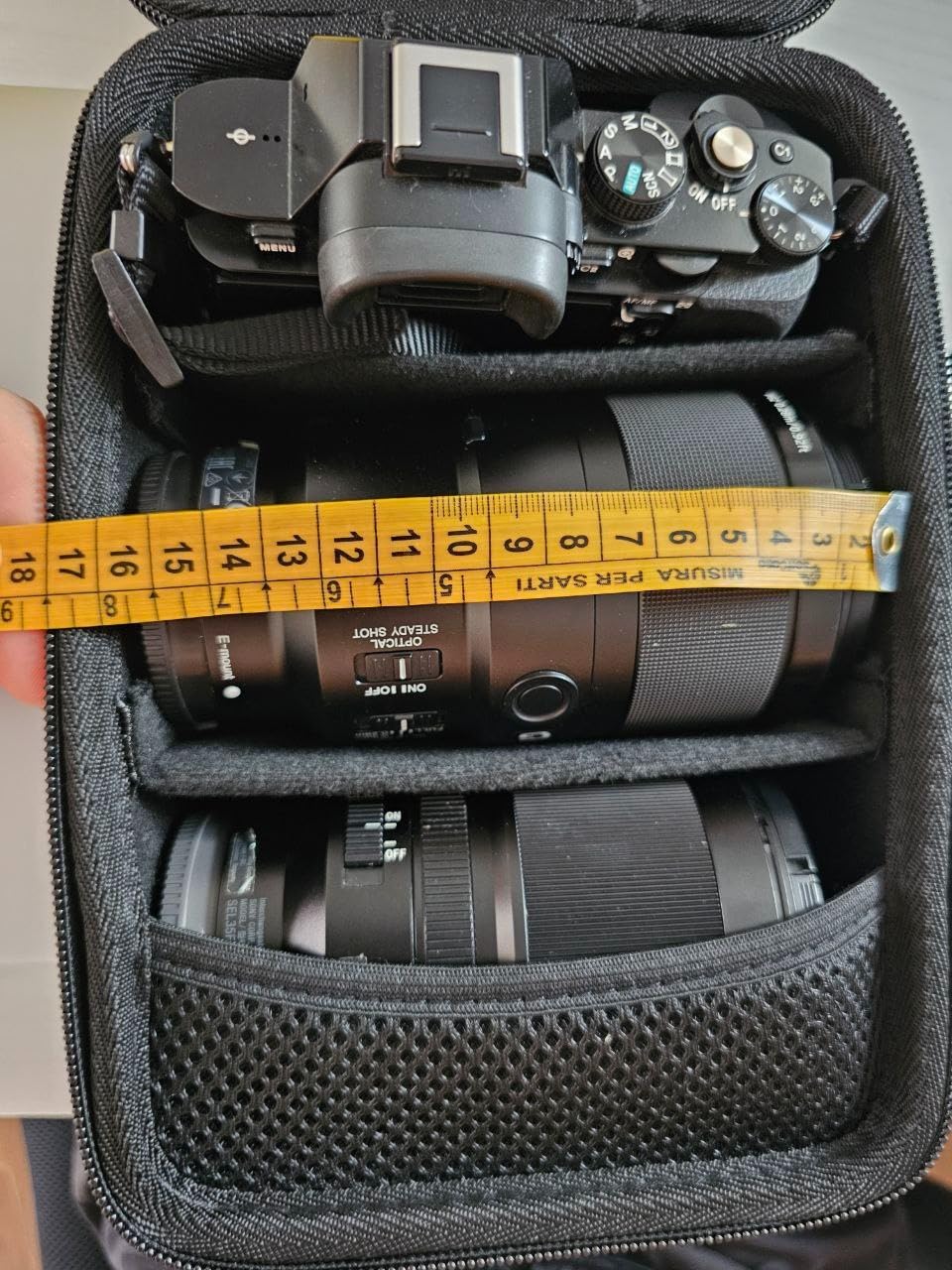 Aenllosi Camera Case Custodia Sony Alpha 16-50mm Nero EVA