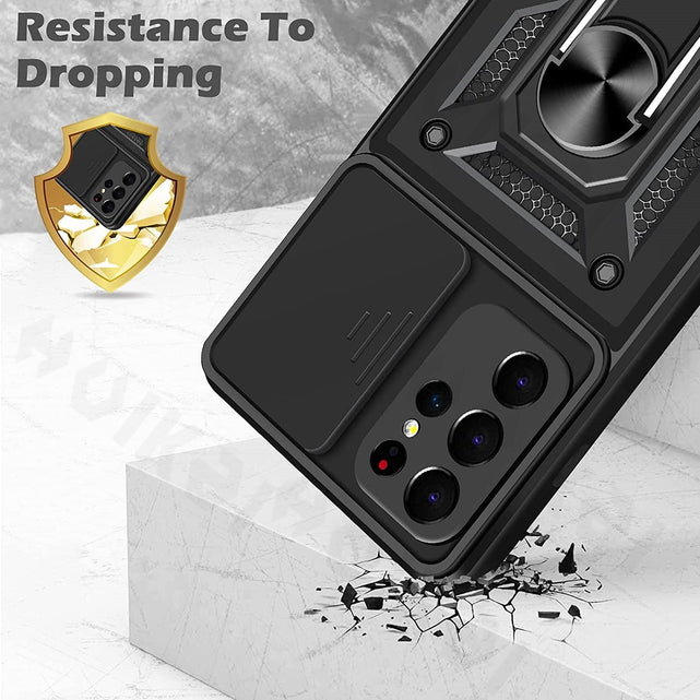Redpepper S21 Ultra Cover Antiurto Nera con Anello