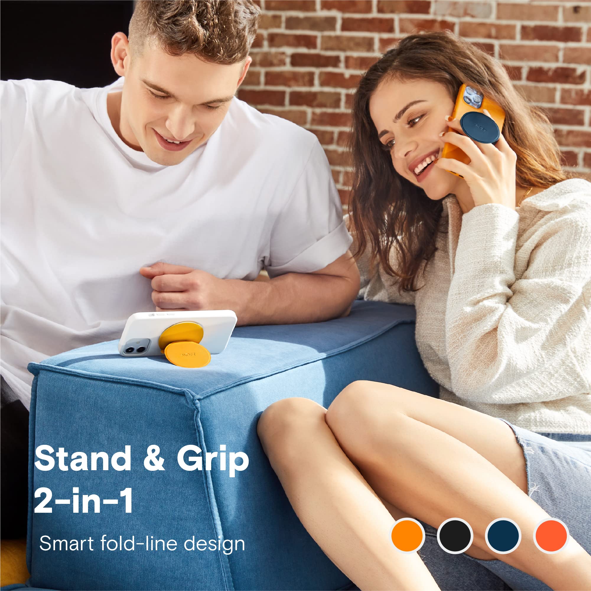 MOFT Snap Series supporto magnetico telefono giallo treppiede