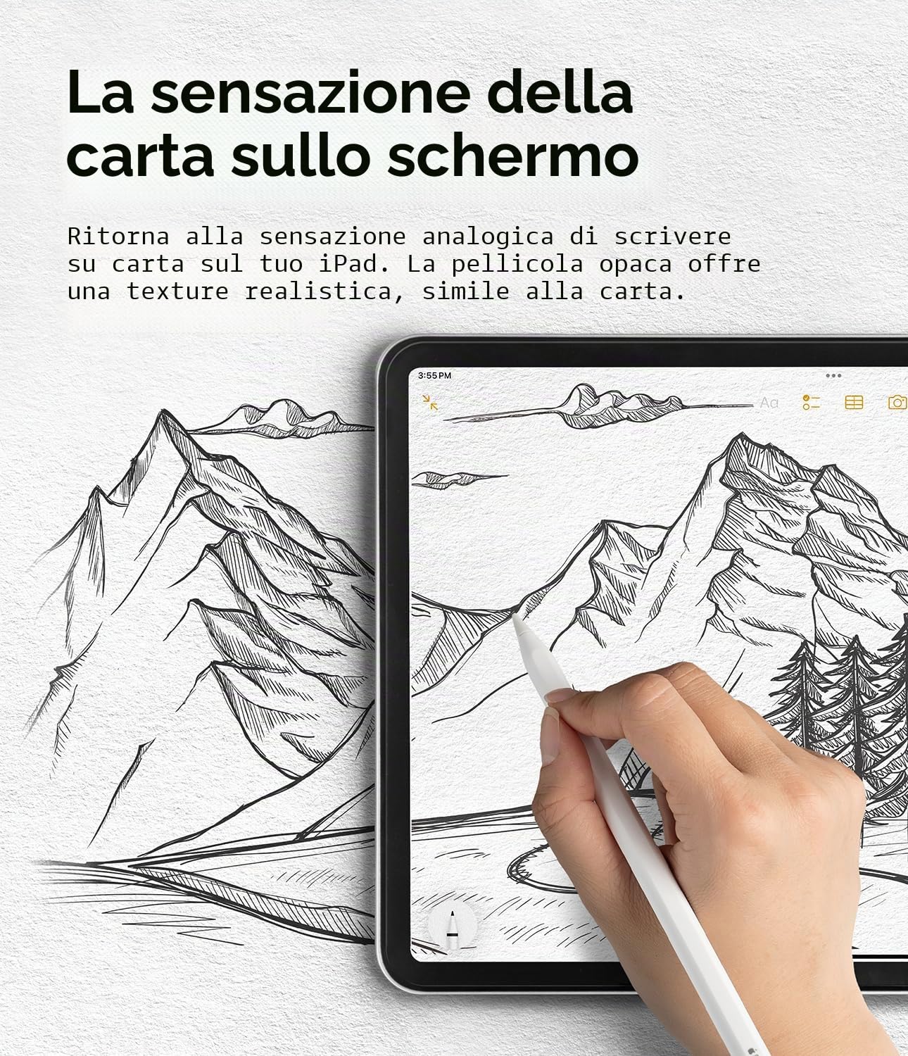 Ringke Paper Touch Film pellicola iPad Air 11 Hard 2 pezzi carta