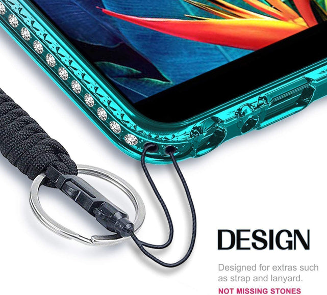 Redpepper Moto G Play 2021 Cover Glitter Rosa Aqua TPU Slim