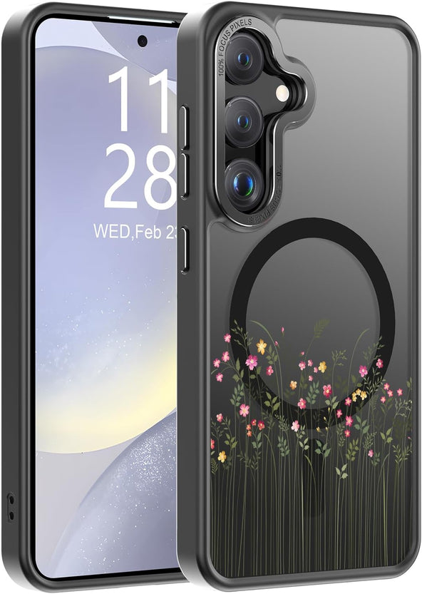 Redpepper Galaxy S25 Ultra cover floreale magnetica pellicola