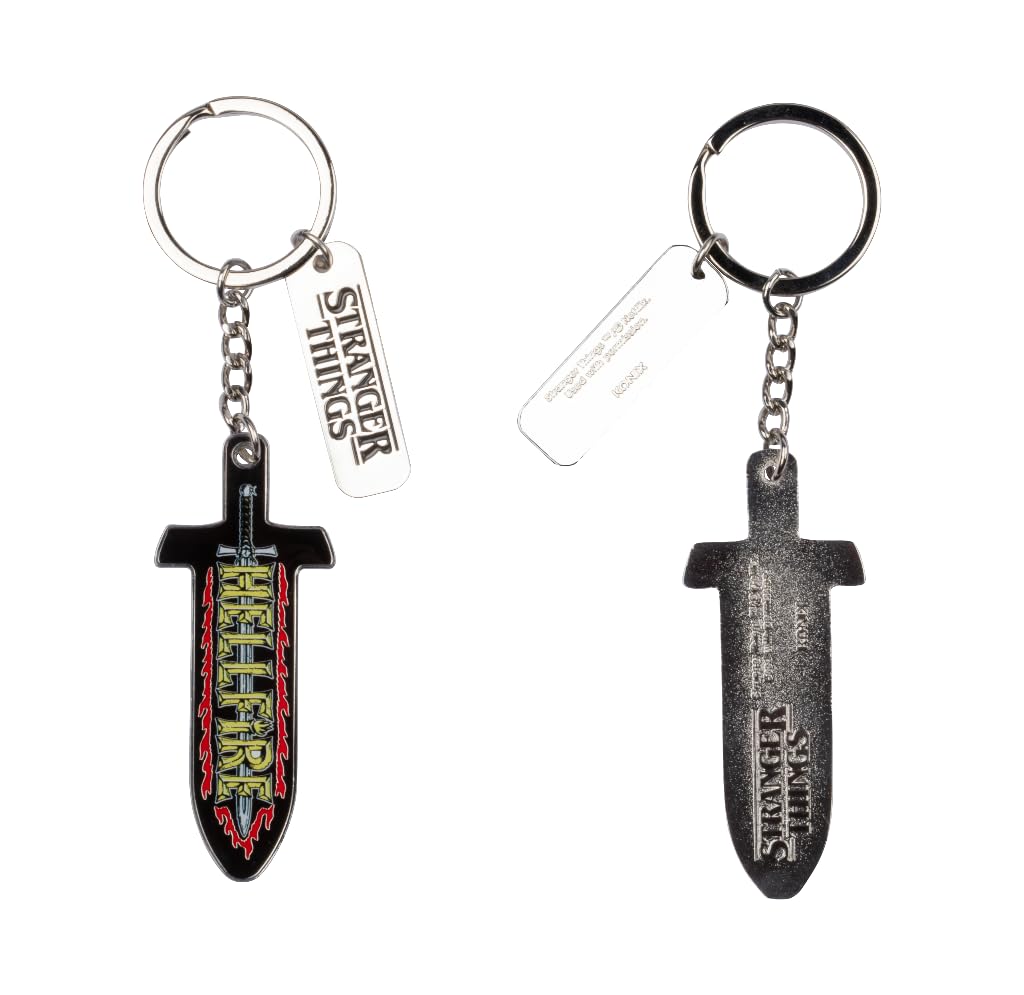 Konix Stranger Things Portachiavi Spada Metallo 4x4 cm