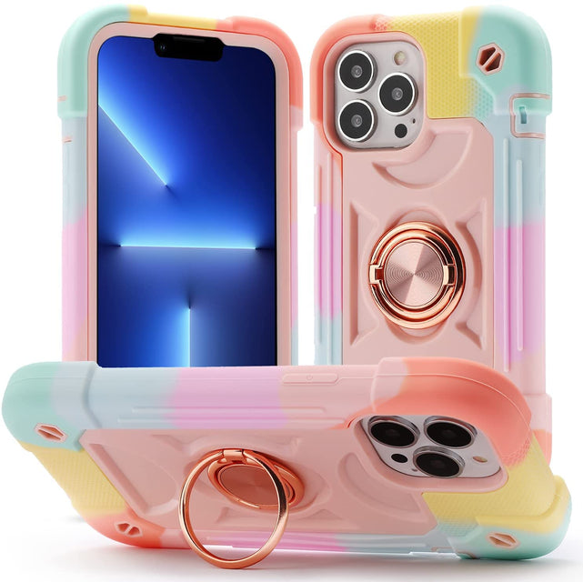 Redpepper Apple Cases 13 Pro Max cover militare con anello 360