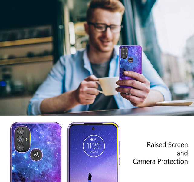 Redpepper Moto G Power 2022 cover spazio blu fosforescente
