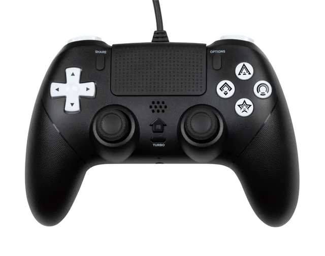 Konix Controllers controller cablato PS5 nero turbo anti-drift