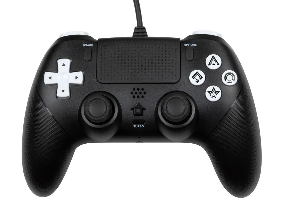 Konix Controllers controller cablato PS5 nero turbo anti-drift