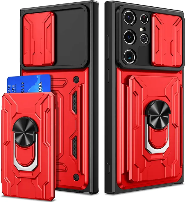 Redpepper S22 Ultra cover anello stand portacarte copri camera