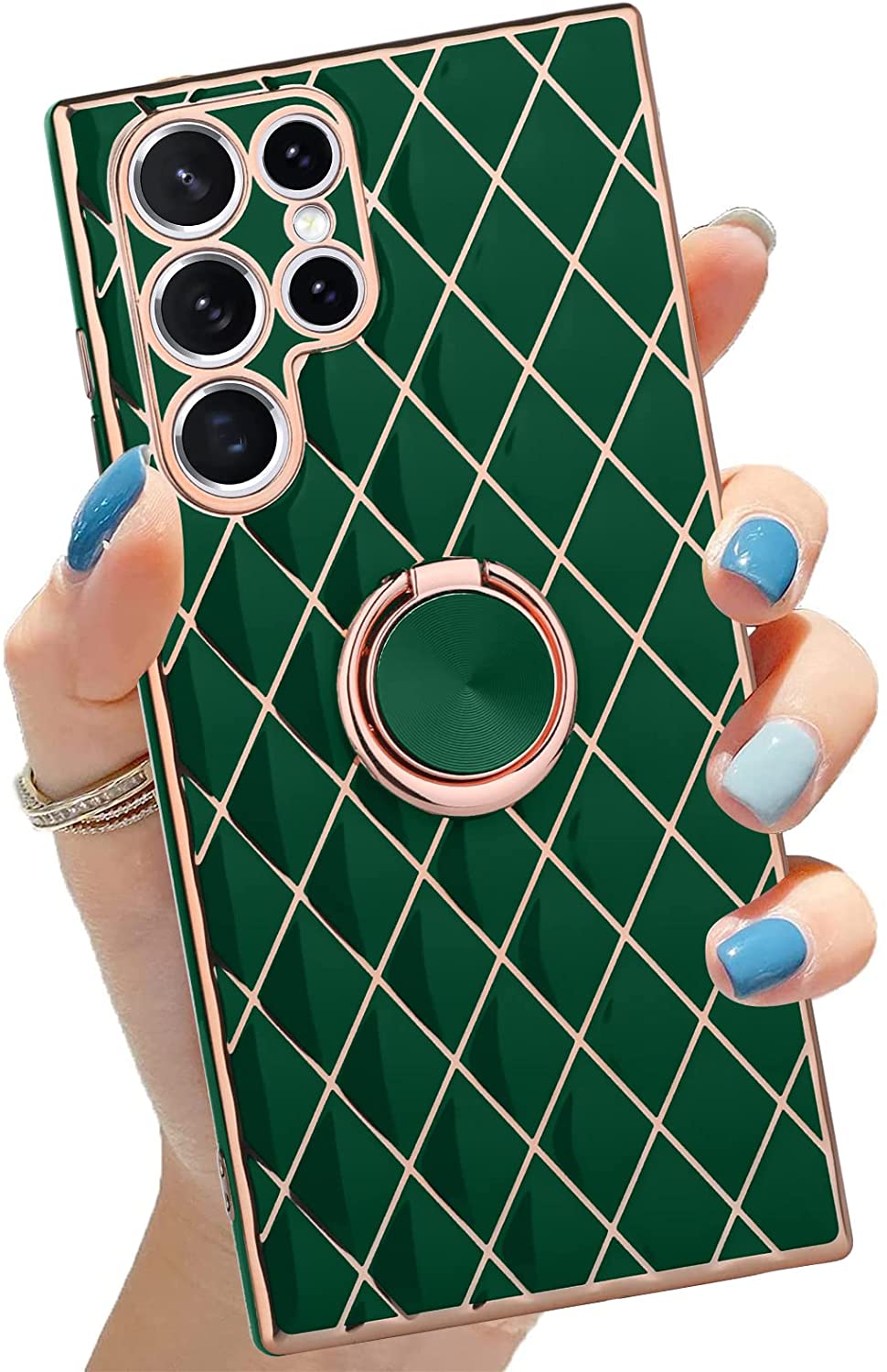 Redpepper Galaxy S22 Ultra cover glitter con anello