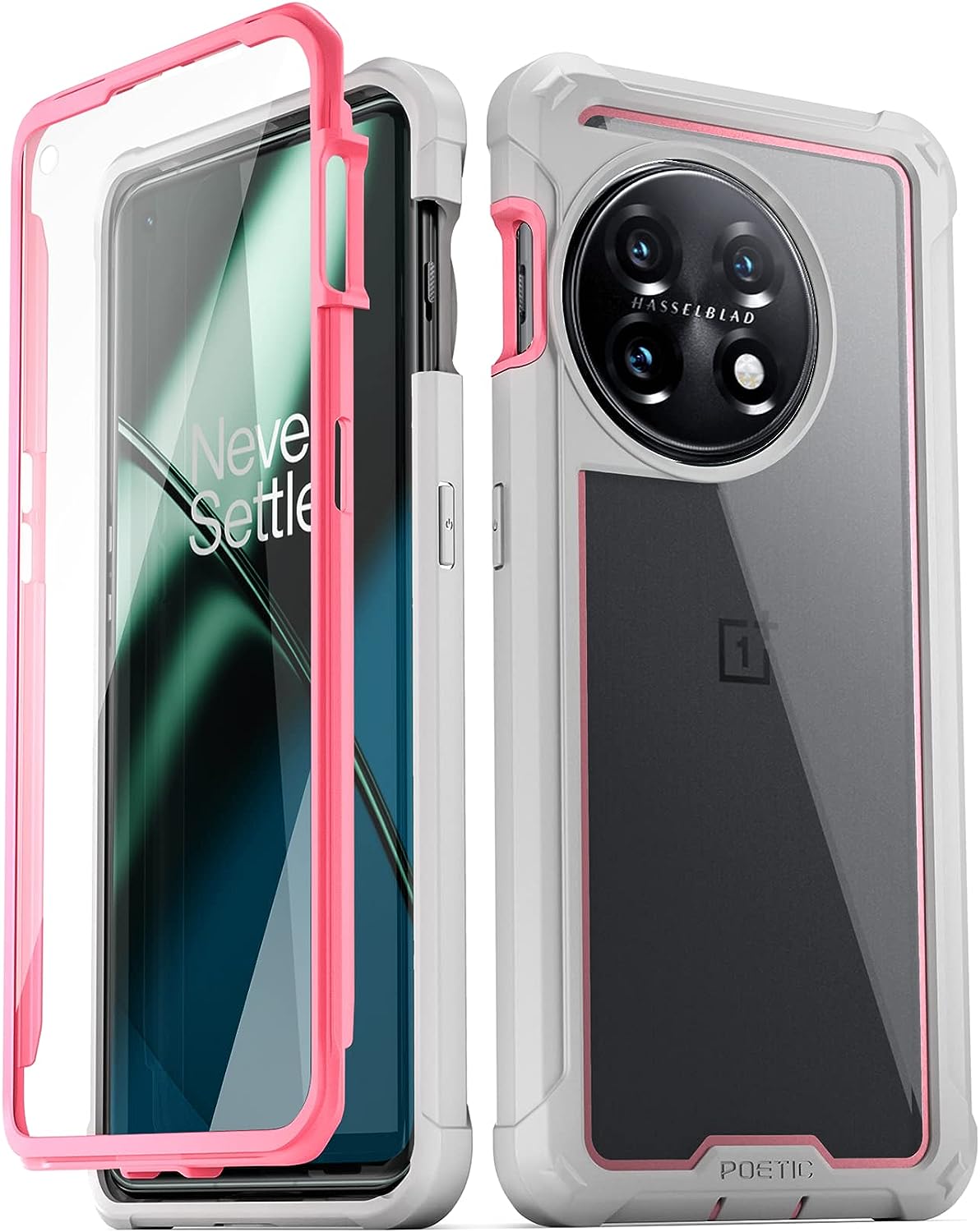 Redpepper OnePlus 11 5G Cover Bumper Nera Trasparente