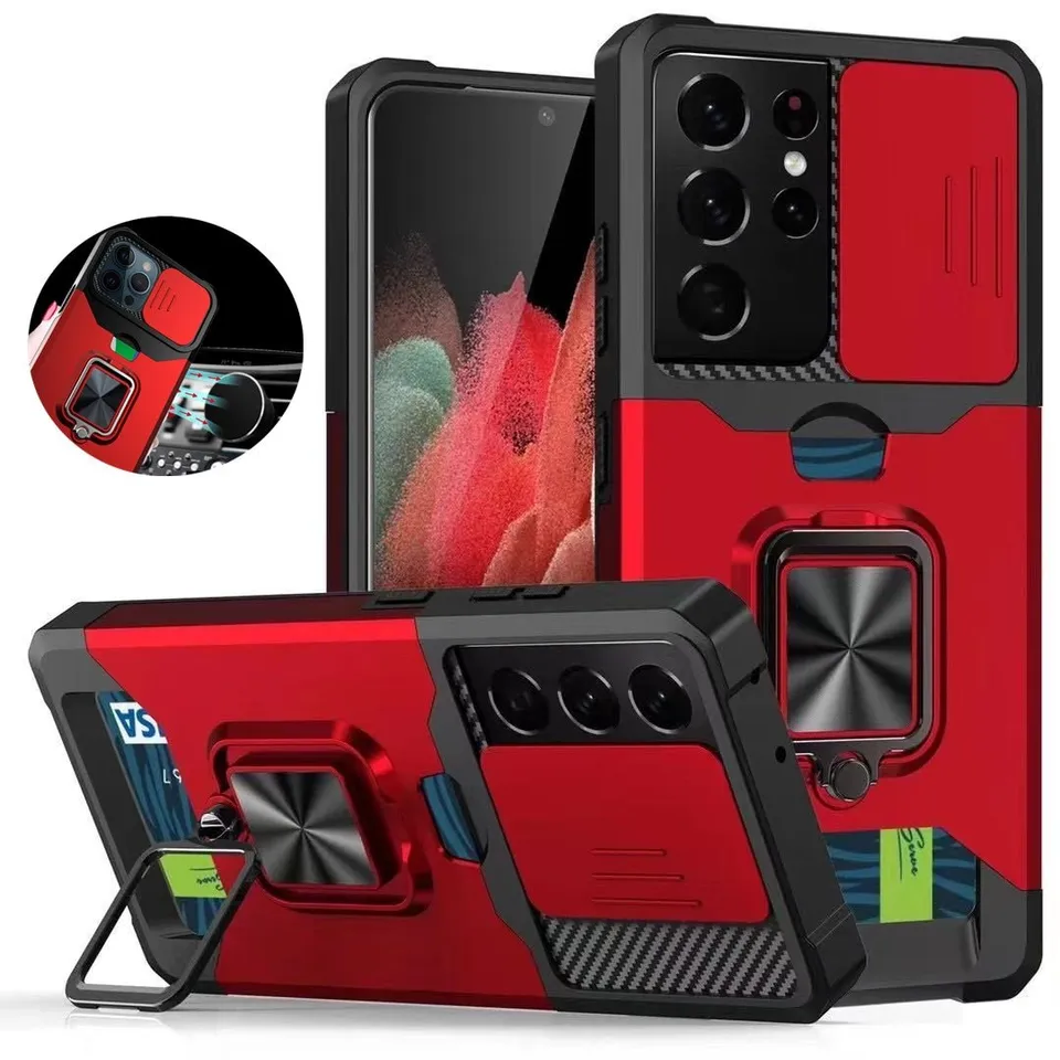 Redpepper Galaxy S21 cover armor con anello nero