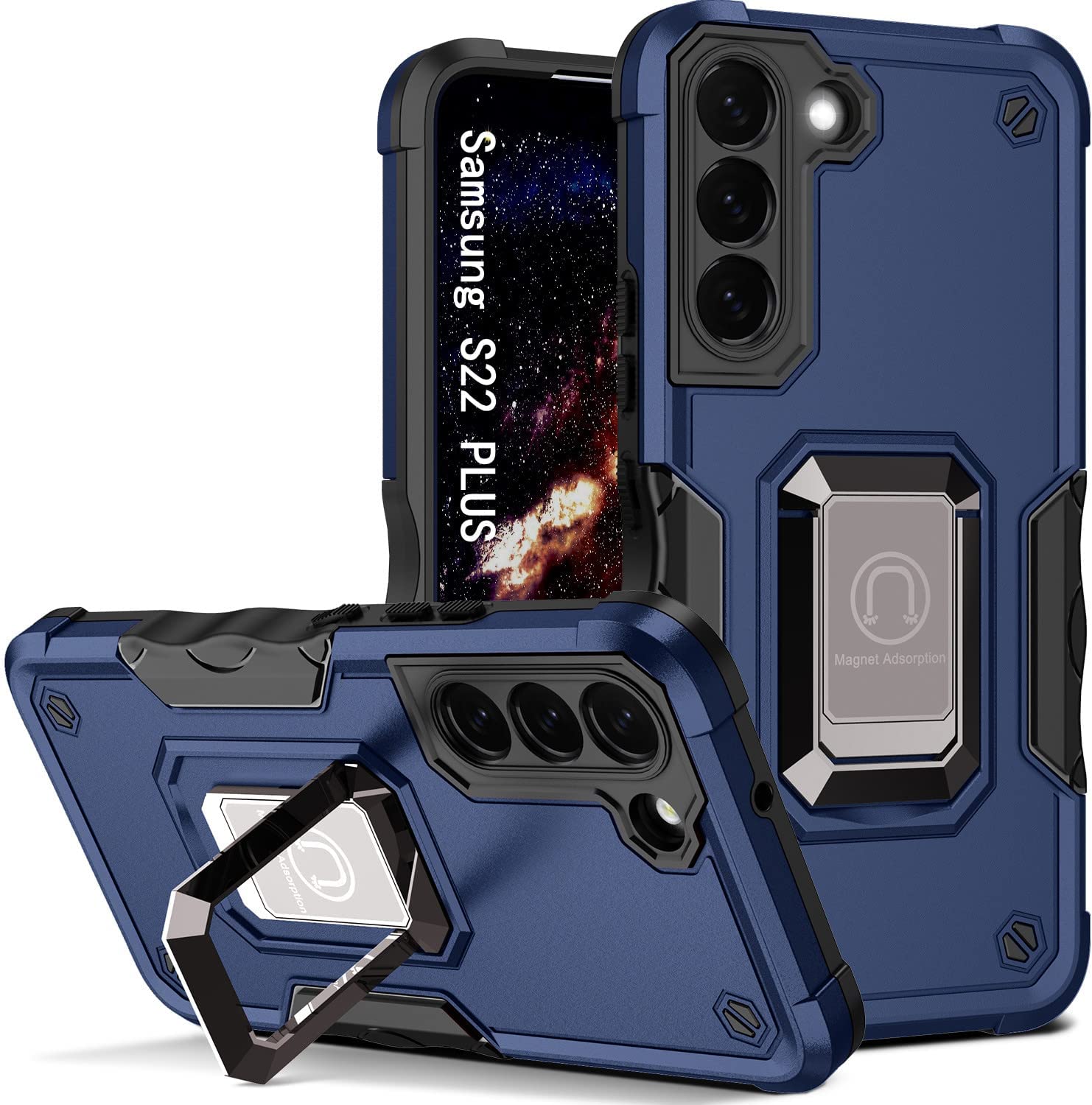 Redpepper Galaxy S22 Plus cover con anello antiurto
