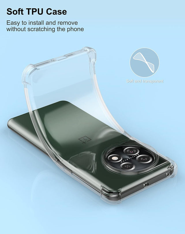 Redpepper OnePlus 11 Cover Trasparente Antigraffio TPU