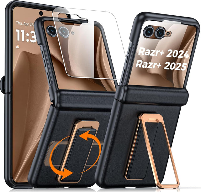 Redpepper Razr Ultra 2025 cover pelle marrone con vetro