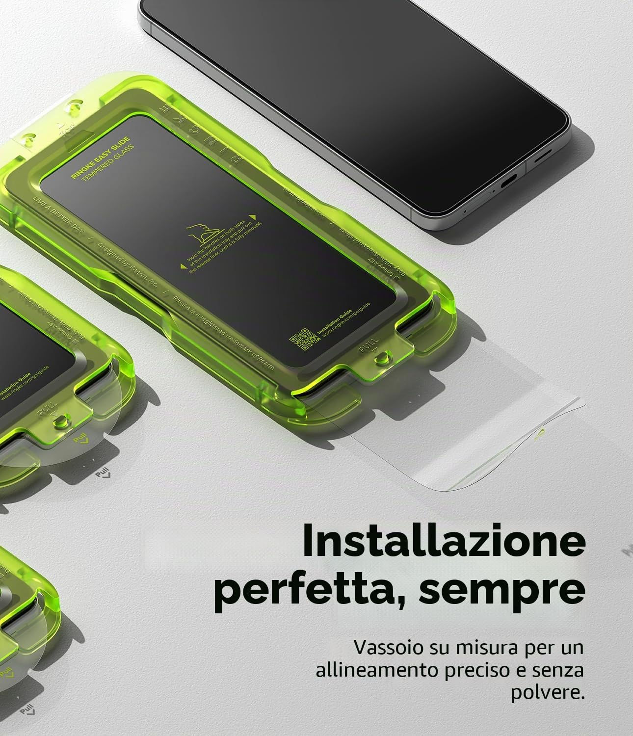 Ringke Easy Slide vetro temperato Galaxy A57 9H 2 pezzi