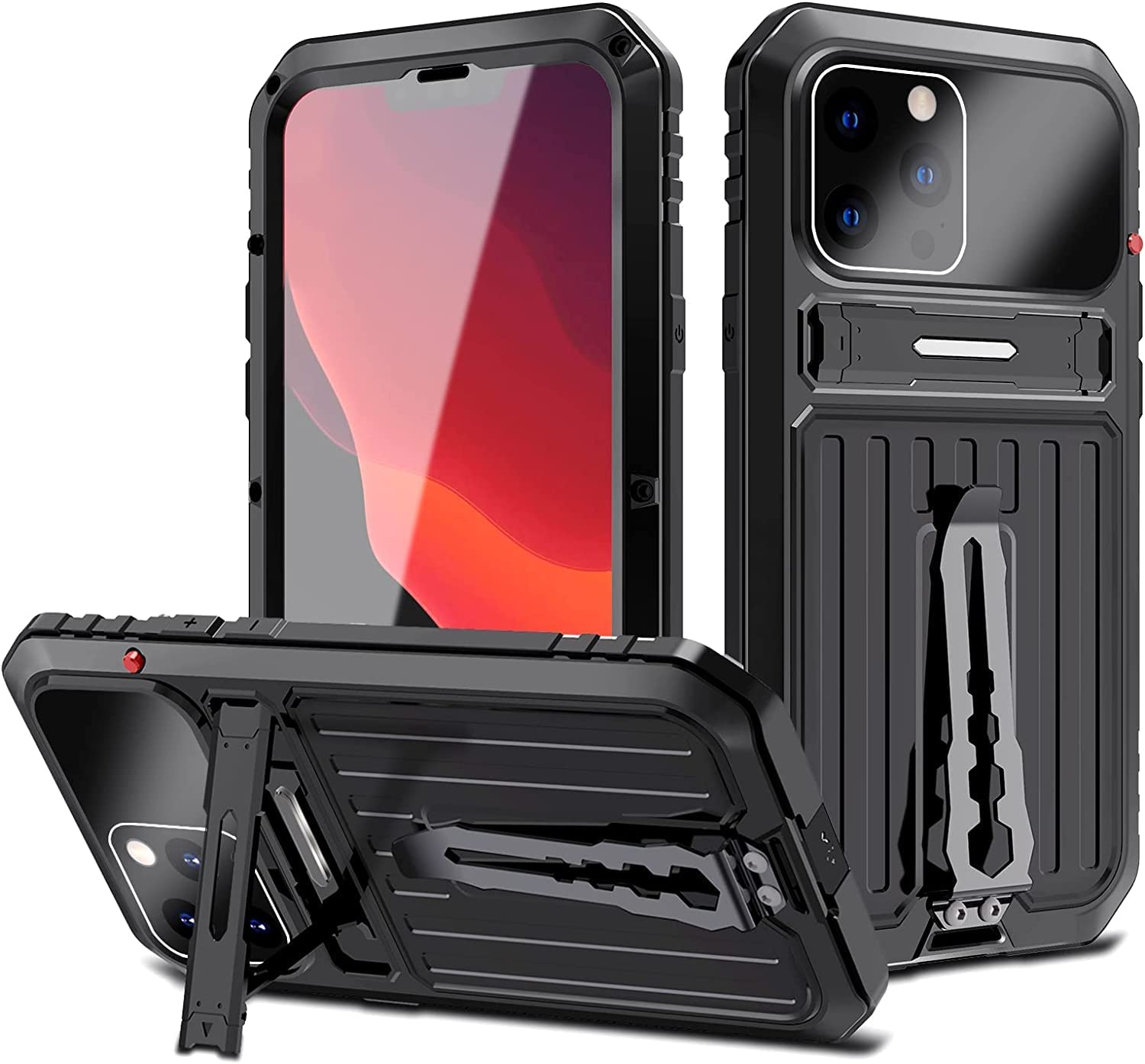 Redpepper iPhone 14 cover alluminio antiurto con cavalletto