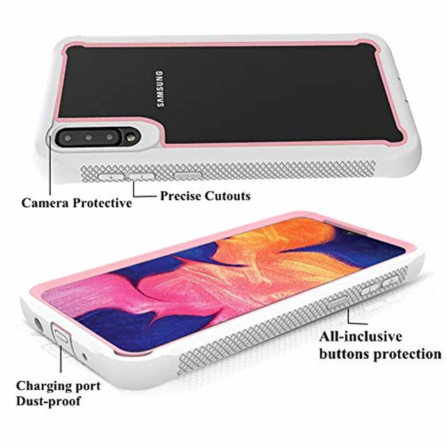 Redpepper Galaxy A70 Cover Slim Trasparente Bianca Antiscivolo