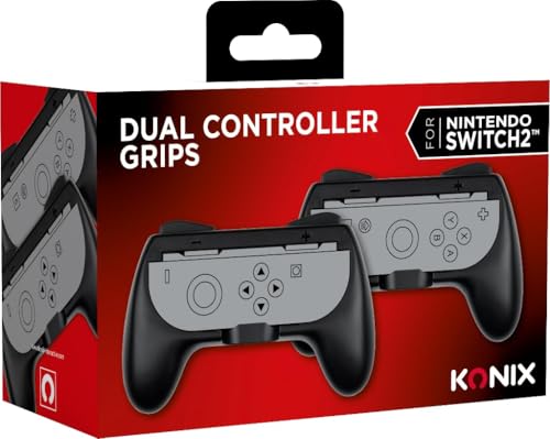 Konix Controllers supporti Joy-Con Switch 2 nero coppia ergonomici