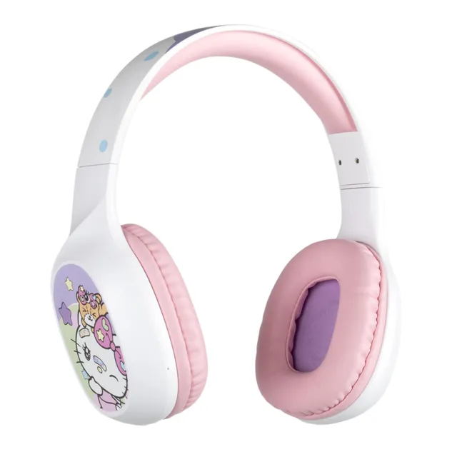 Konix Hello Kitty Cuffie Bluetooth 5.3 Bianco Rosa 30h