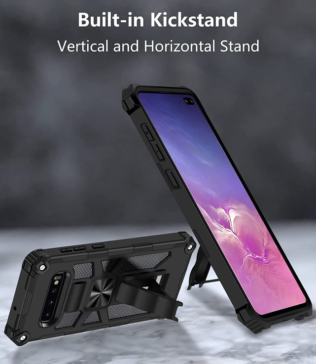 Redpepper Galaxy S10 Plus cover antiurto con stand nero