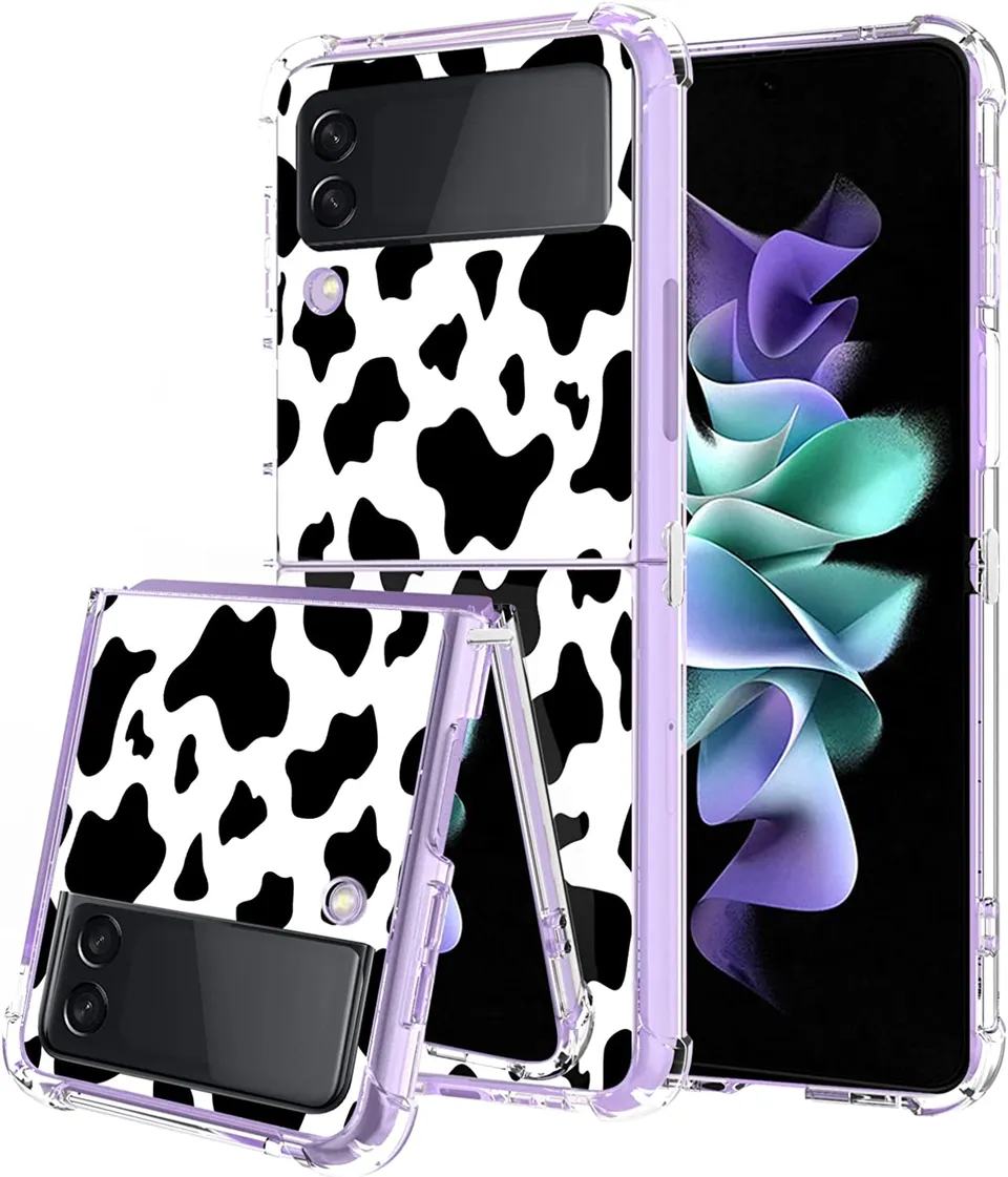 Redpepper Galaxy Z Flip 4 cover trasparente cuore rosa slim