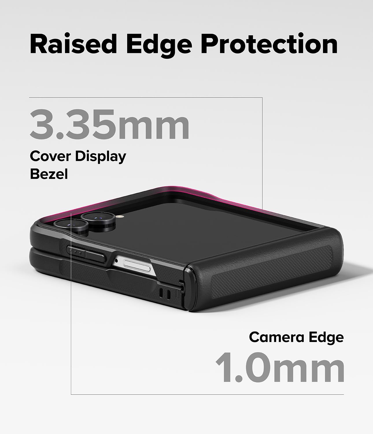 Ringke Onyx Flap cover Samsung Galaxy Z Flip 8 Black antiurto