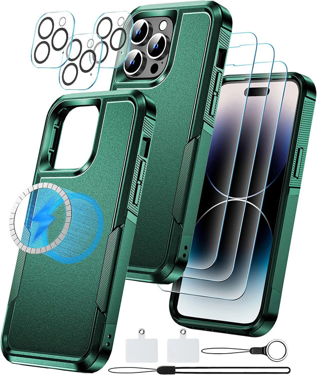 Redpepper iPhone 14 Pro Max cover MagSafe con 3 vetri