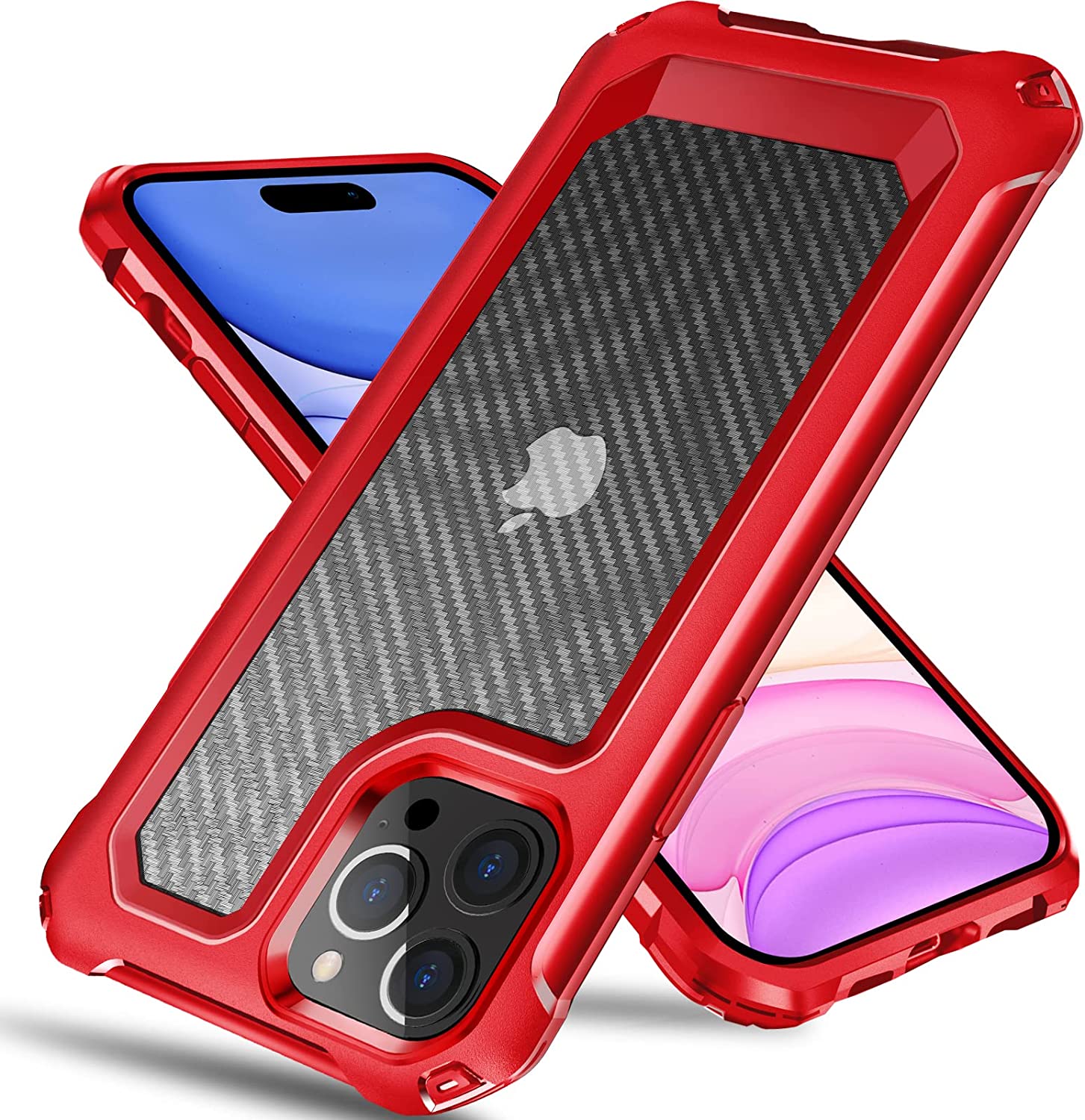 Redpepper 14 Pro Max cover carbonio ricarica wireless