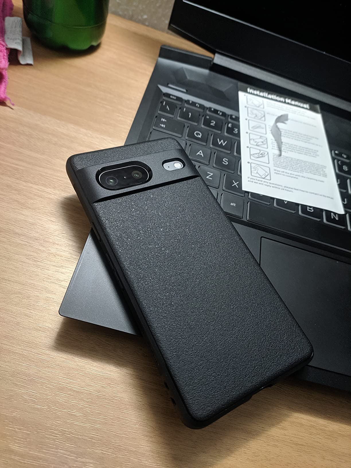 Ringke Onyx Pixel 7 cover nero TPU antiurto leggera
