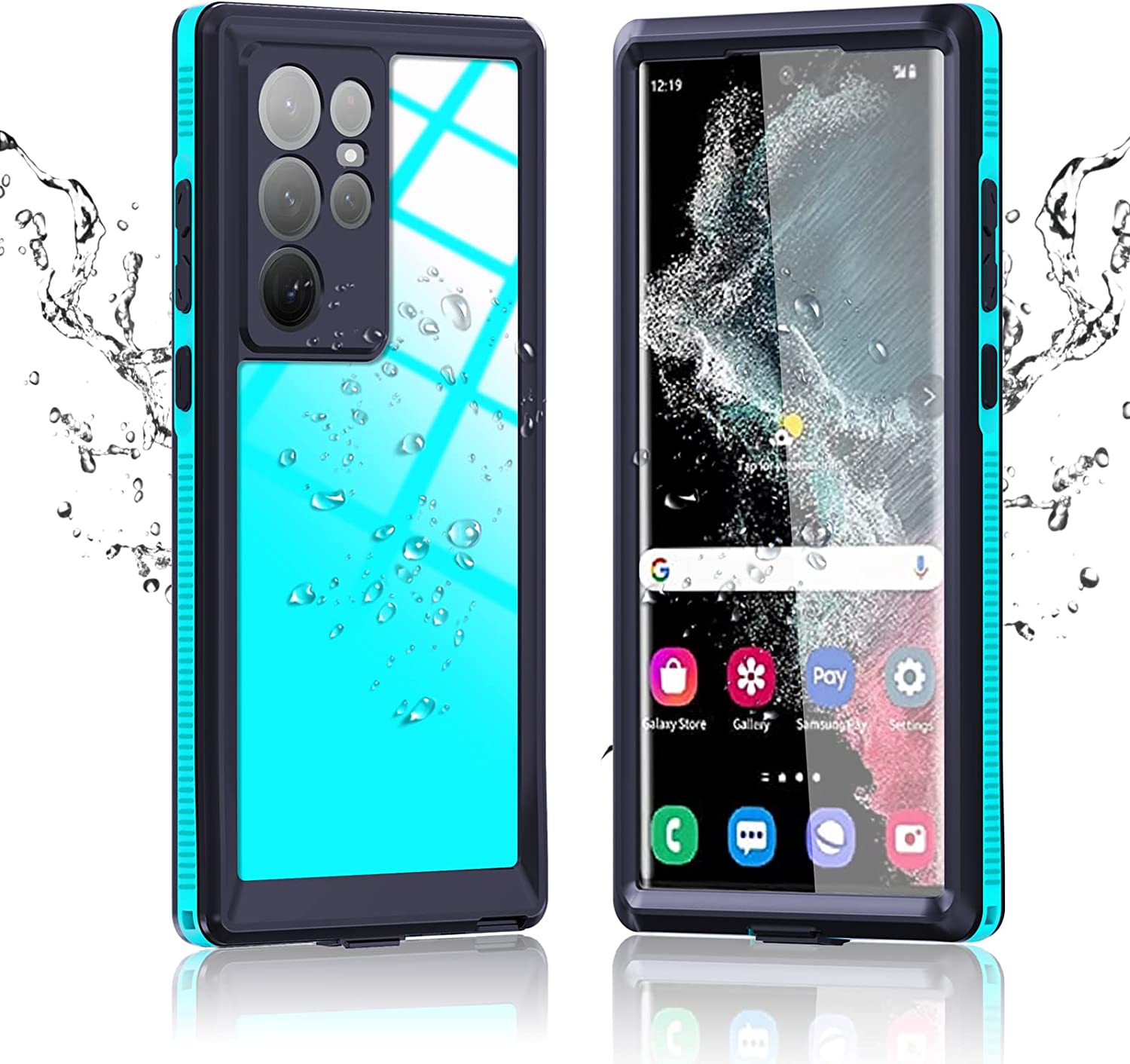 Redpepper Galaxy S22 Ultra custodia impermeabile blu