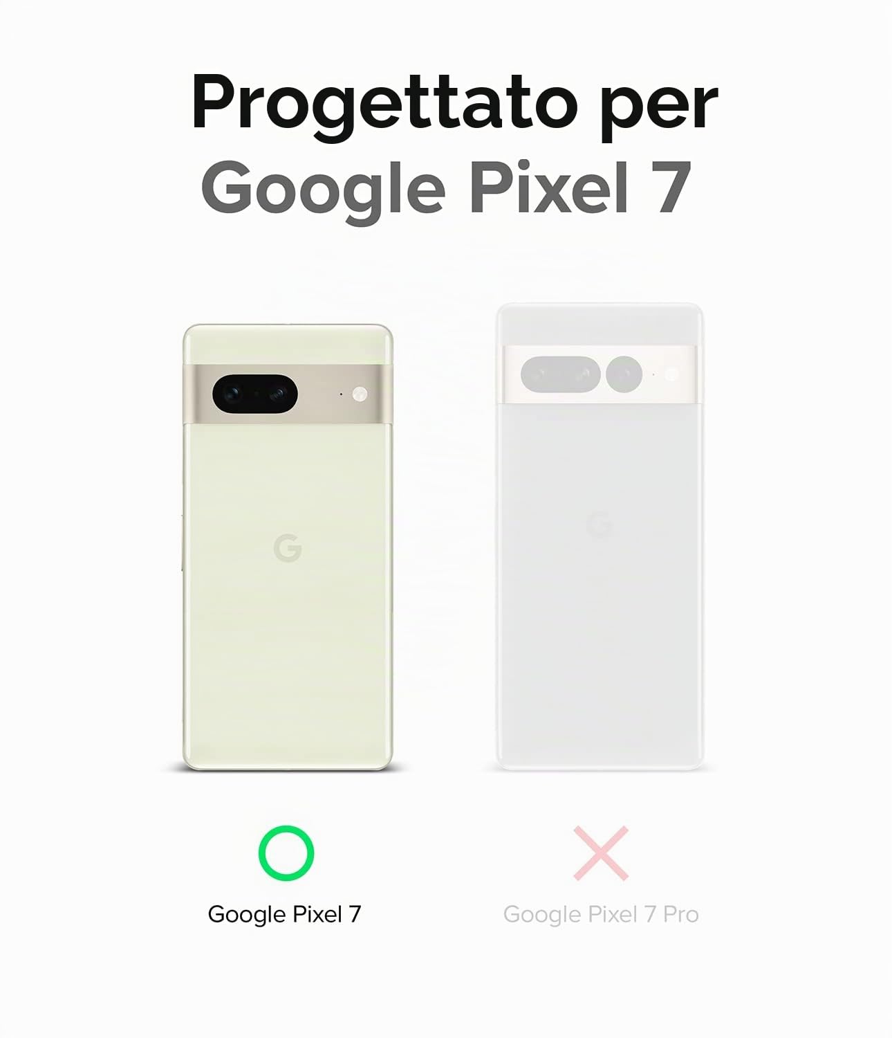 Ringke Onyx Pixel 7 cover nero TPU antiurto leggera
