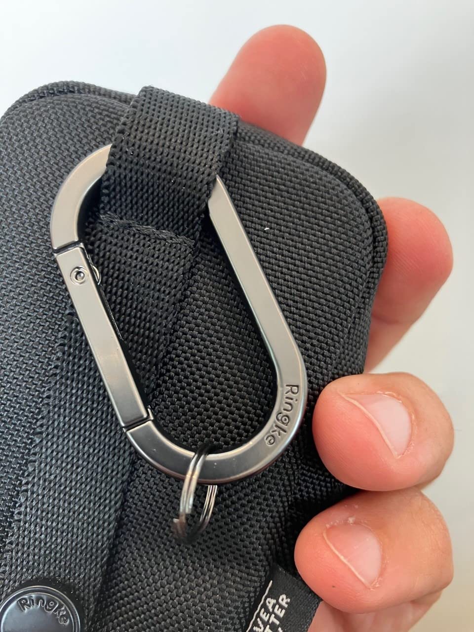 Ringke Mini Pouch Two Pocket Pochette Nylon Black AirPods