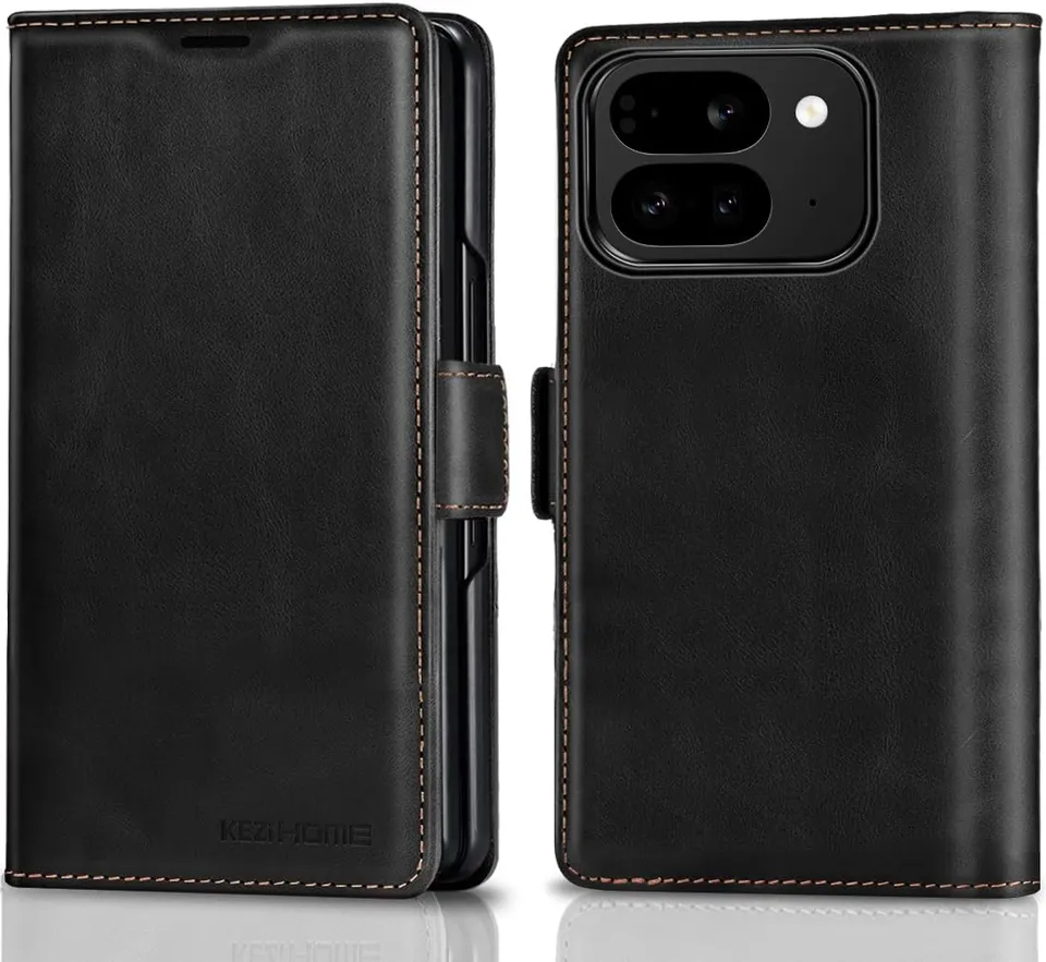 Redpepper Pixel 10 Pro Fold Cover Pelle Portafoglio RFID Nera