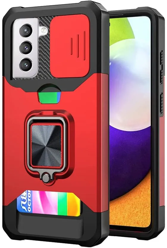 Redpepper Galaxy S21 Plus Cover Anello Porta Carte