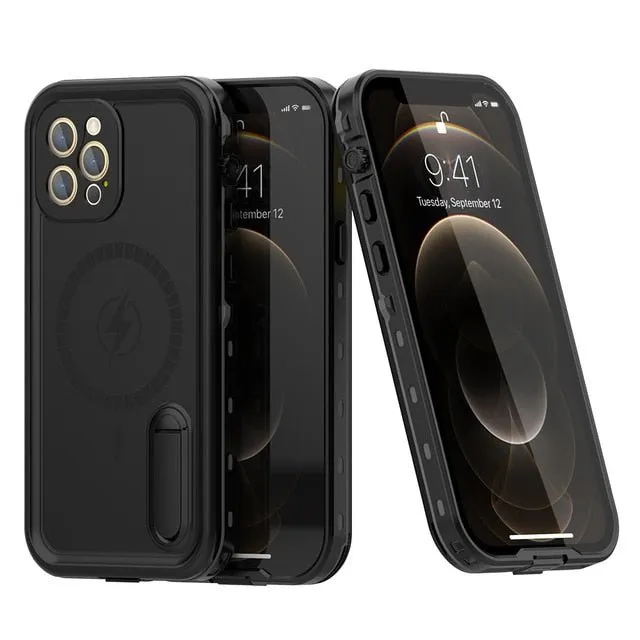 Redpepper iPhone 12 Pro Max custodia impermeabile nera