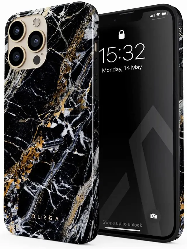 Redpepper iPhone 13 Cover Ibrida Nero Doppio Strato Antiurto