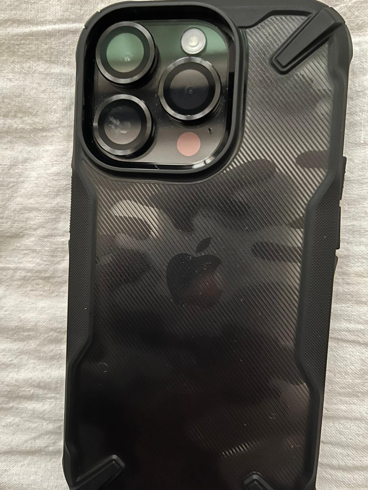 Ringke Fusion-X Cover iPhone 15 Pro Mimetica Camo Black