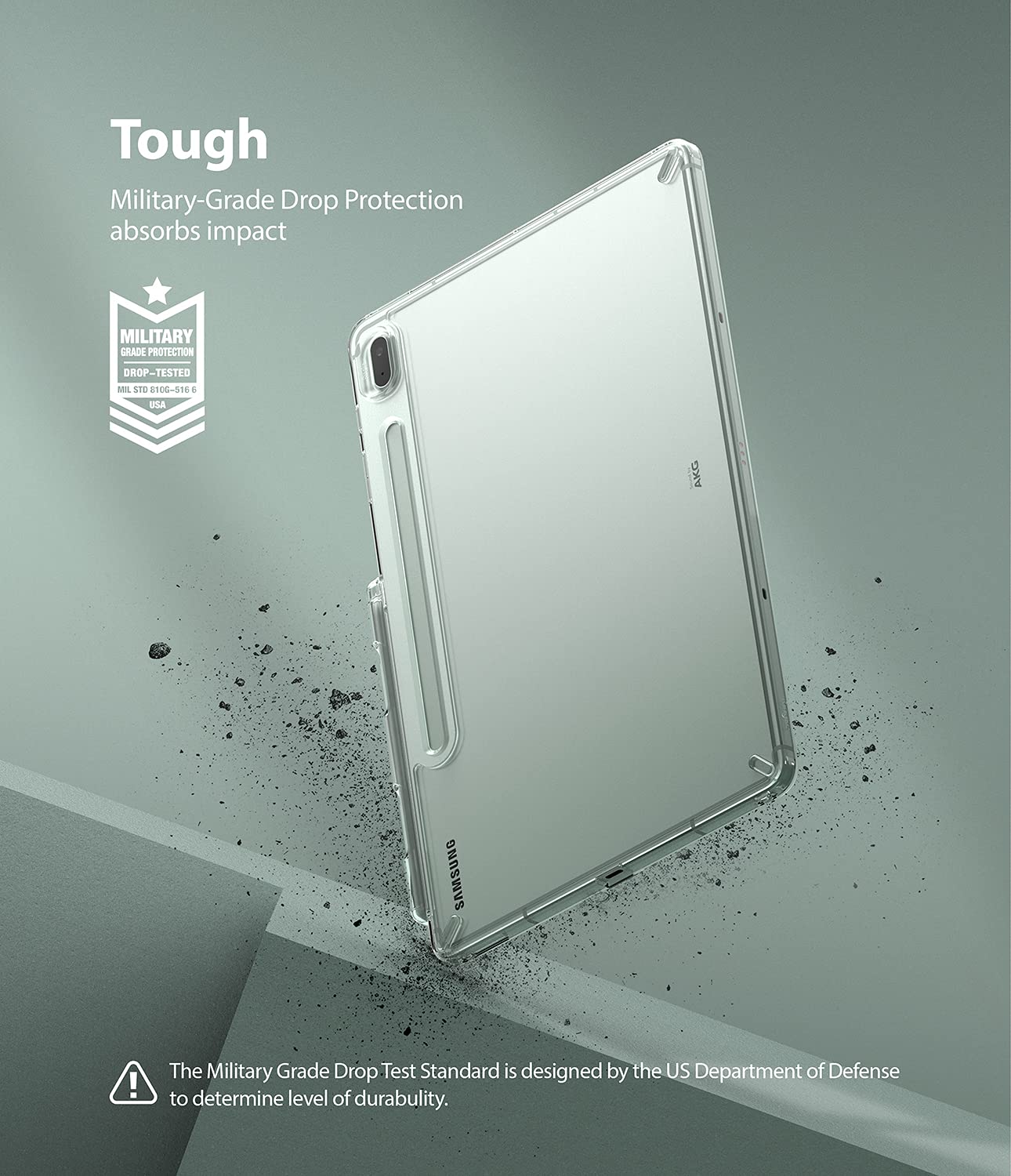 Ringke Fusion Tab S7 FE cover tablet trasparente Clear