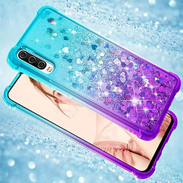 Redpepper Galaxy A70 cover glitter viola rosa TPU