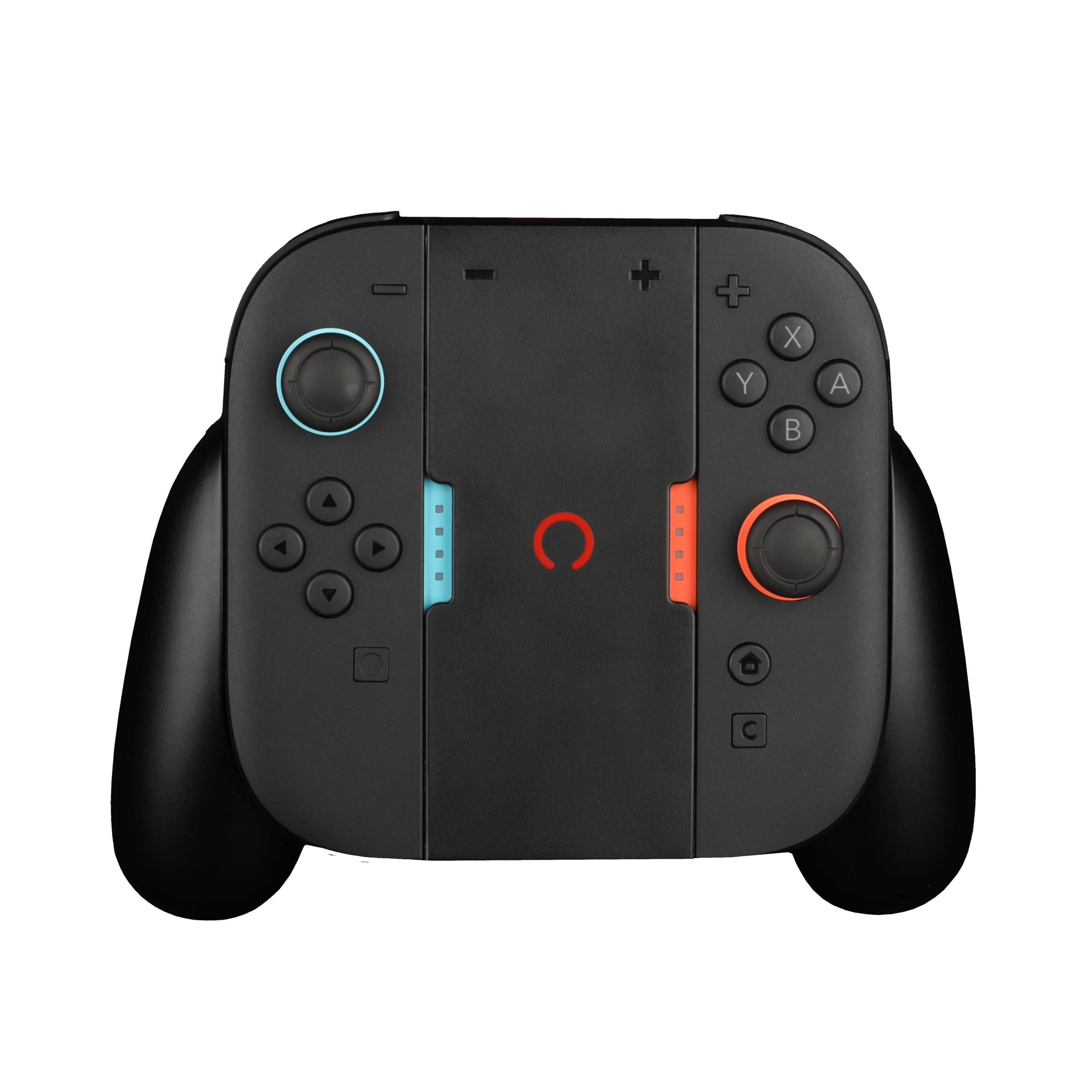 Konix Play and Charge impugnature Joy-Con Switch 2 nero LED