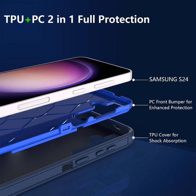 Redpepper Galaxy Cases Galaxy S25 Plus cover blu magnetica con vetro