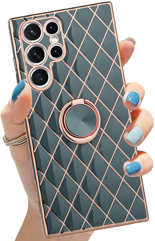 Redpepper Galaxy S22 Ultra cover glitter con anello