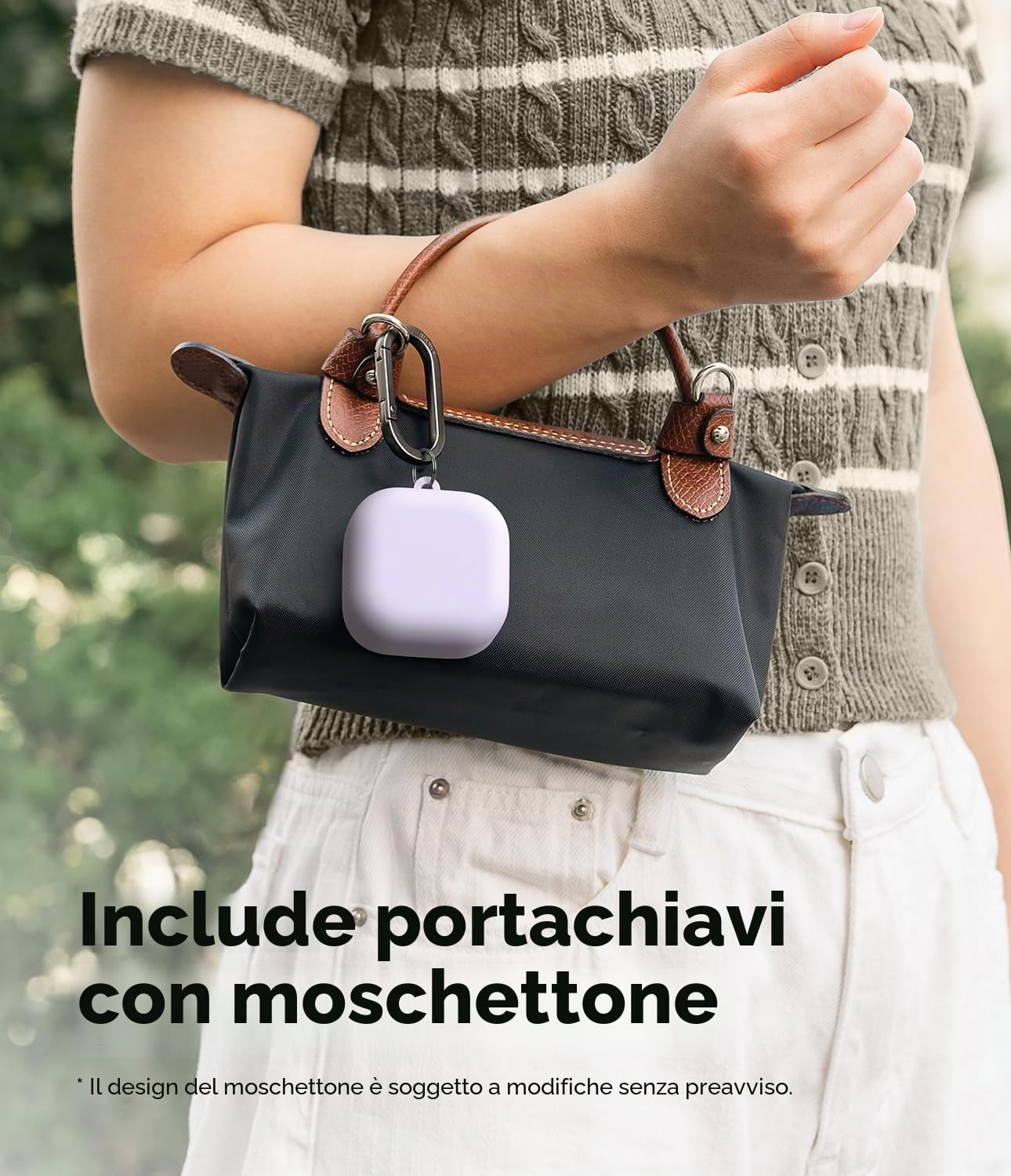 Ringke Silicone Case Cover Galaxy Buds 4 Pro Viola Moschettone
