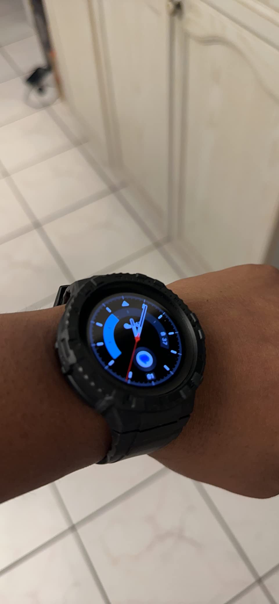 Ringke Fusion X Guard cover Galaxy Watch 5 Pro nera cinturino