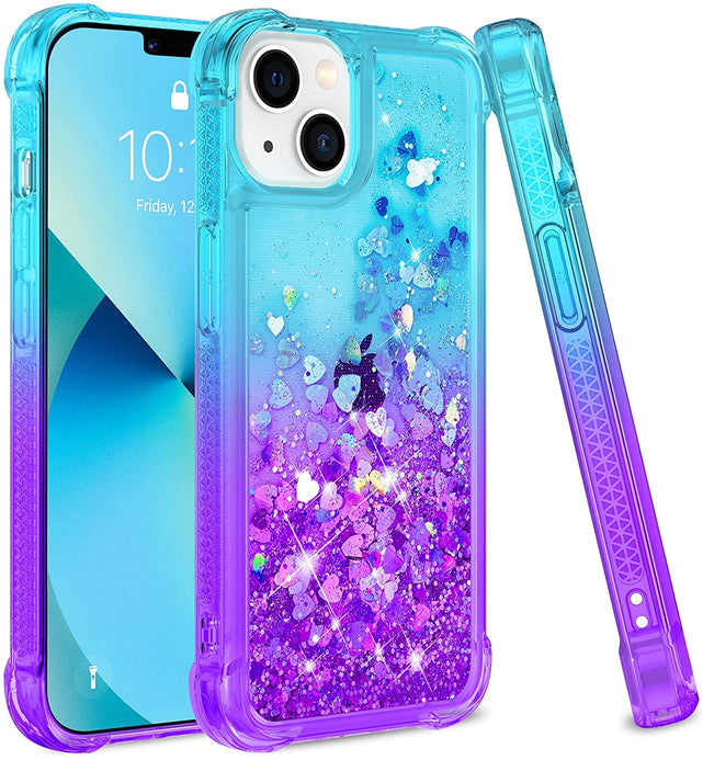 Redpepper iPhone 13 Mini Cover Glitter Liquida TPU Rosa