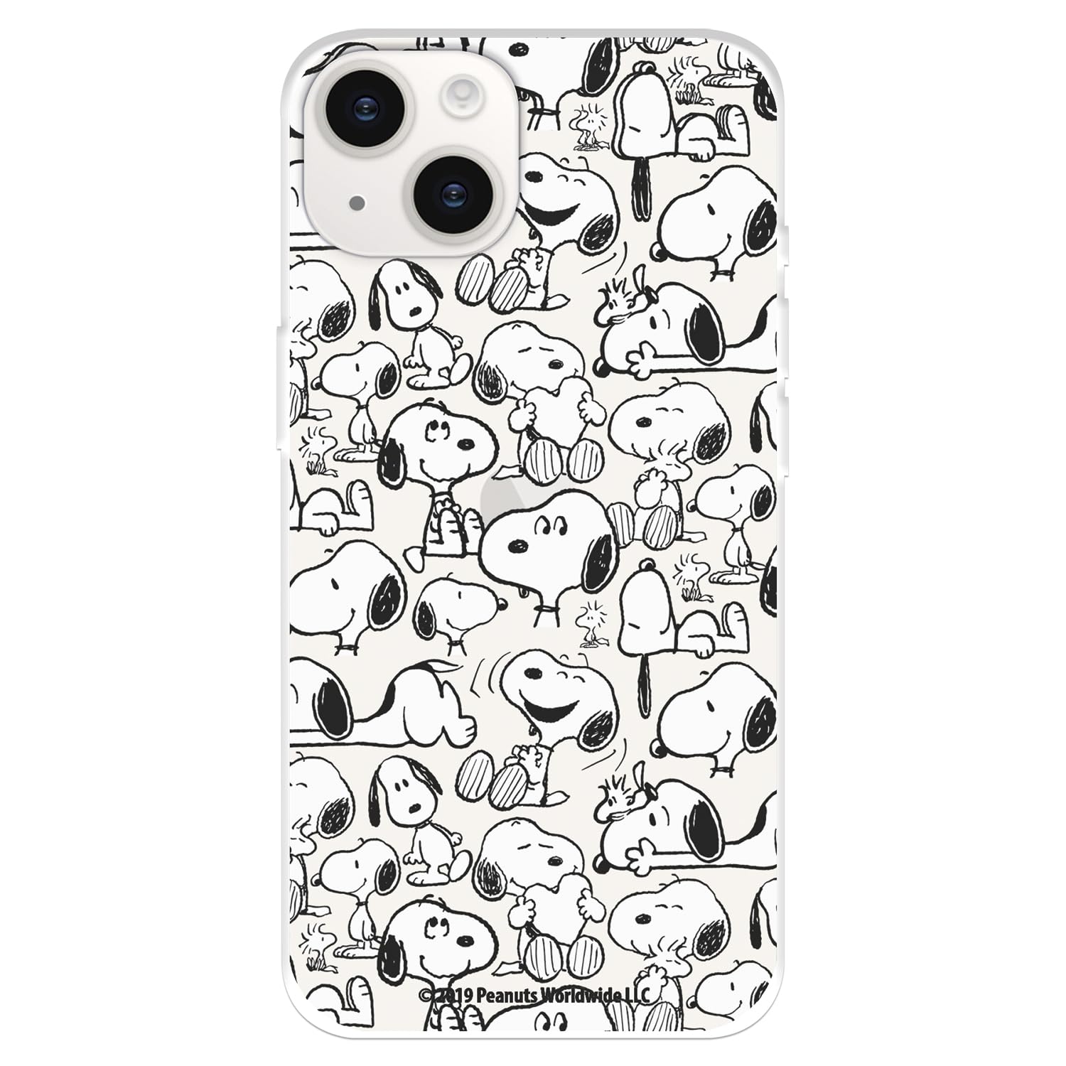 La Casa de las Carcasas iPhone 15 Plus cover Snoopy Sagome trasparente